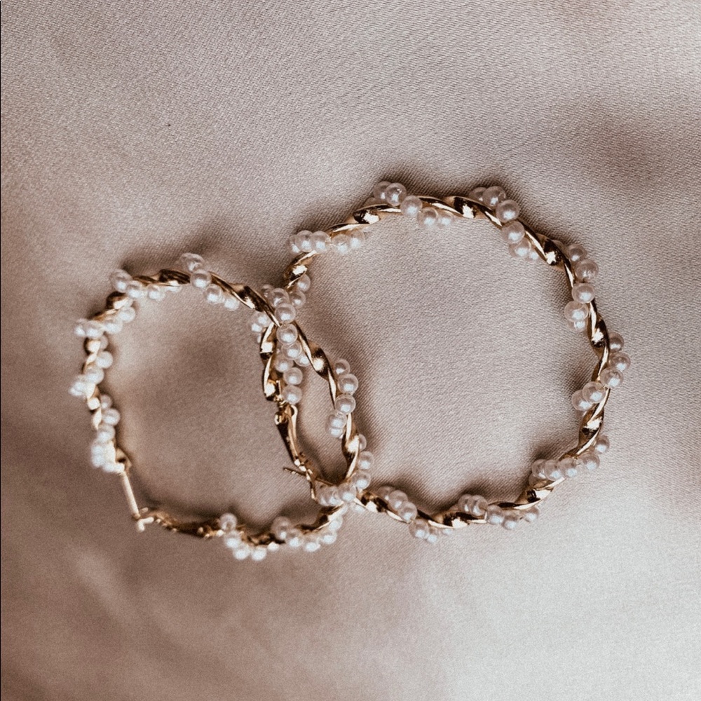 Twisted Pearl Hoop - BRAND NEW ON OUR WEBSITE!